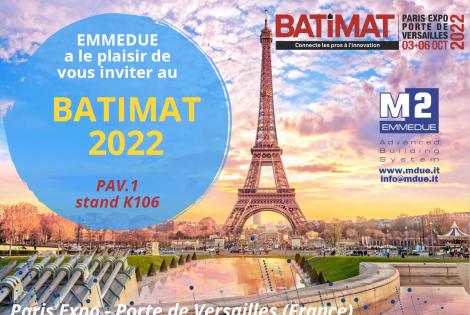 EMMEDUE estará en BATIMAT 2022 en París (Francia)
